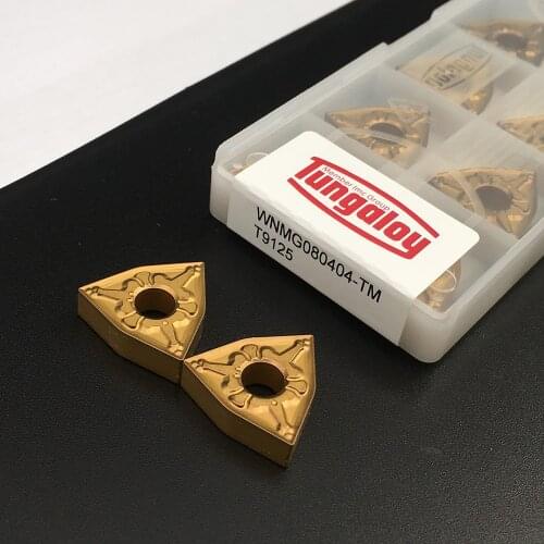 100% Original 10PCS WNMG080404 TM T9125 High Quality Carbide Inserts Turning Tool Metal CNC Machine Parts Tool For Steel Parts