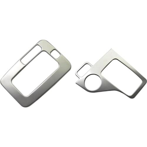 2Pcs Stainless Button Gear Panel Cover Trim for Ford Ranger Everest Endeavour T6 2015-2019
