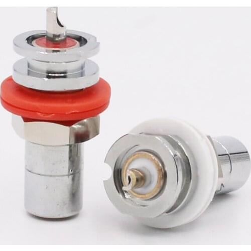 4Pcs/LOT Hifi Rhodium plated RCA socket RCA female chassis for amplifier CD Player DIY component