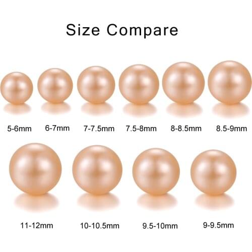 5-12mm 925 Sterling Silver Simple Real Freshwater Cultured Flat Pearl Earring Pink Button Pearl Stud Earrings