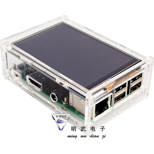 Acrylic Case Compatible for Raspberry Pi 2 Pi3 Model B Original 3.5" LCD TFT Touch Screen Display