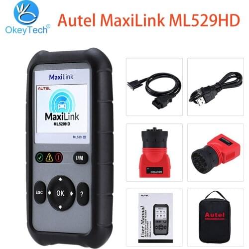 Autel MaxiLink ML529HD OBD2 Scanner Car Diagnostic Tool EOBD Auto Code Reader Heavy Duty OBDII Scanner Tool