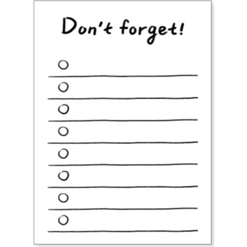 Hand Notebook Small Hand Drawing Ruled Grided Lined 50 Sheet for Office Home Use Memo Pad Notebooks Sticker Stationery Supplies