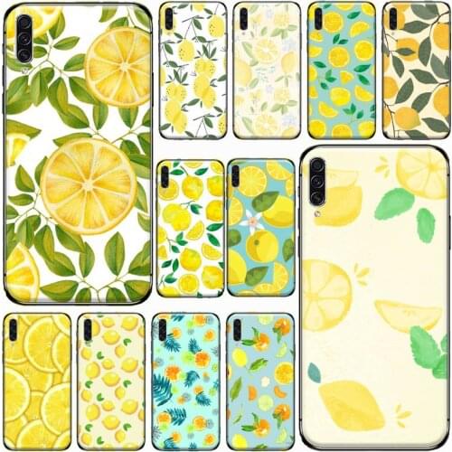 Lemon summer yellow fresh Phone Cases For Samsung galaxy S 21 20 10 8 A 51 71 50 21s 70 40 20 20e note 10 plus Ultra 5g fe