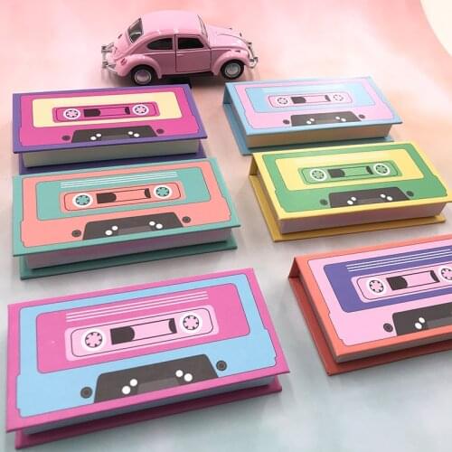 FDshine colorful radio magnetic case for 25mm 27mm 28mm dramatic mink lashes custom packaging