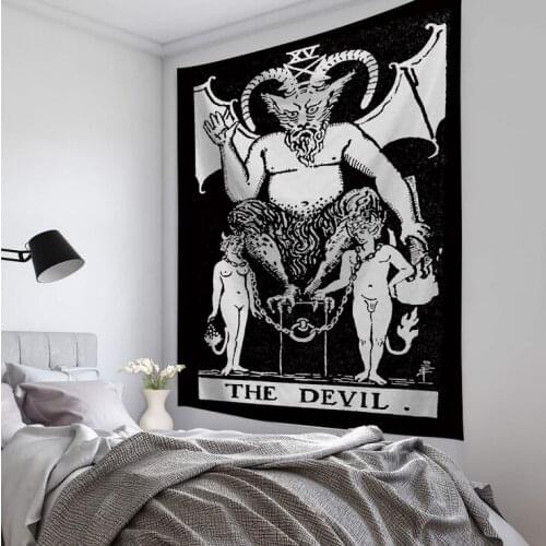 Tarot Card Tapestry Wall Hanging Astrology Divination Bedspread Beach Mat