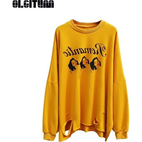 OLGITUM Women's Sweatshirts With Inscriptions