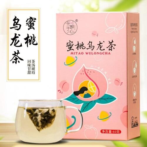 Oolong Peach Tea Bag Flower Tea Combination Flower Fruit Tea White Peach Oolong Tea Fruit Tea Bubble Tea Cold Bubble Tea Bag u56