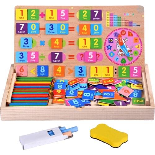 Counting Sticks Numbers Card Mathematics Teaching Aids Children Early Education Kids Puzzles Tangram Toys
