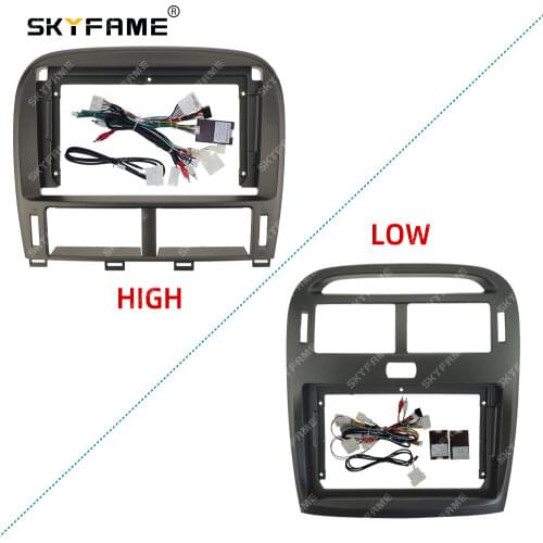 SKYFAME Car Frame Cable Canbus For LEXUS LS430 High configuration 1999-2006 Big Screen Audio Dash Panel Frame Fascia