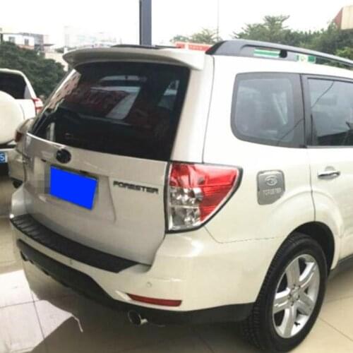 Use For Subaru Forester 2009-2013 Year Spoiler ABS Plastic Carbon Fiber Look Rear Trunk Wing Car Body Kit Accessories