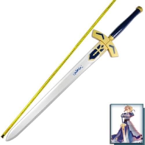 Fate Saber Sword Destiny Guardian Night Blackened King Arthur Vows Victory Wood Sword COS Props Personal Collections Knifes