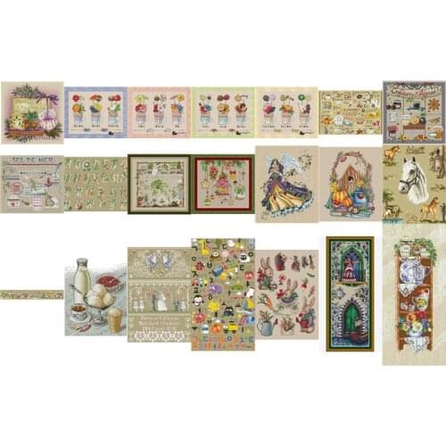Light coffee fabric 4 Counted Cross Stitch 11CT 14CT 18CT 28CT DIY Chinese Cross Stitch Kits Embroidery Needlework Sets