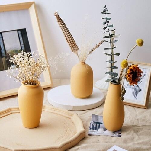 Vase Ceramic Flowers Pot Room Decoration Vase Home Decoration Accessories Handmade Vases ваза Nordic декор Vase For Decor декор