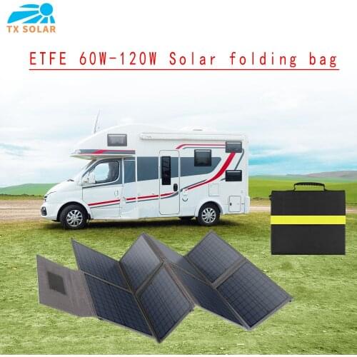High Efficience 60W 120W Outdoor portable Foldable Solar Panel Recharge all kinds of digital equipment storage power