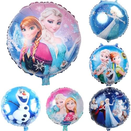 1Pcs Kids Favor Disney Frozen anna Elsa girl balloon Party Theme Ballon Decor Balloon Rotate Ballon Birthday Party Supplies