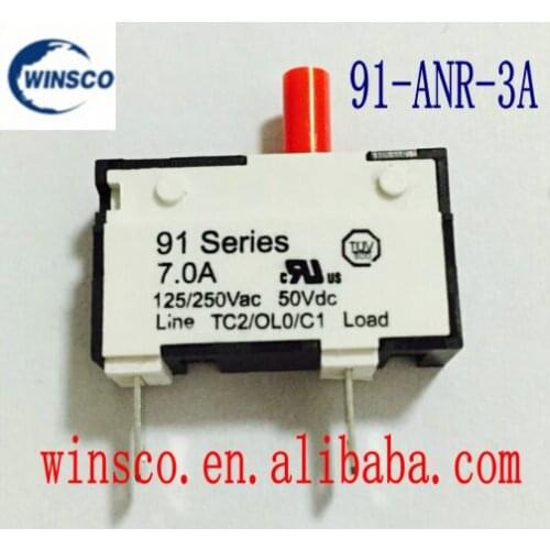 10PCS/LOT 91-ANR-3A 100% NEW KUOYUH 3A CIRCUIT BREAKER 91 SERIES 3A