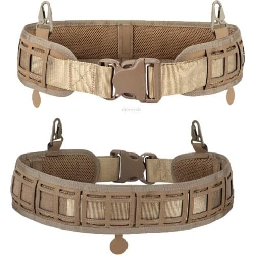 1000D Nylon Hunting Waist Support Soft Padded Adjustable Military Training Duty Waistband Tactical Combat Molle Waist Belts