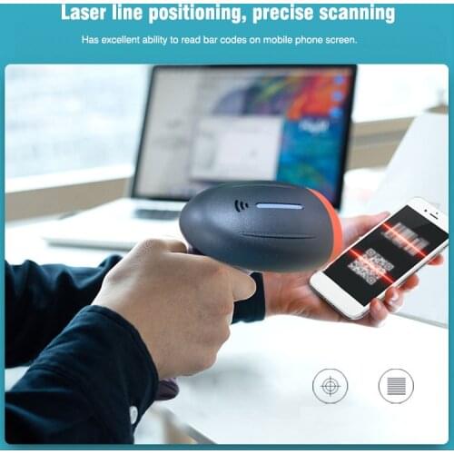 2D Barcode Scanner 1D/2D QR Bar Code Reader Support Mobile Phone iPad Handheld Reader HS6603B
