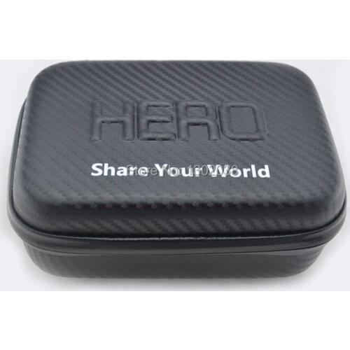 Gopro Accessories 7 inch carbon fiber Extra Thick Anti-shock Waterproof Protective EVA Case Bag Box for GoPro Hero 4/3+/3 /2 /1