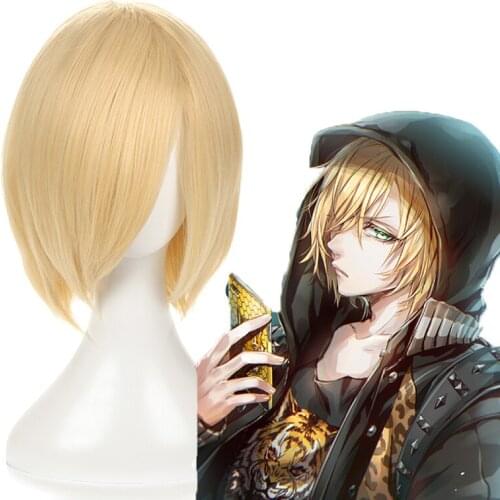 Anime Yuri!!! On Ice Cosplay Wigs Yuri Plisetsky Cosplay Heat Resistant Synthetic Wig Hair Halloween Party Cosplay Wig