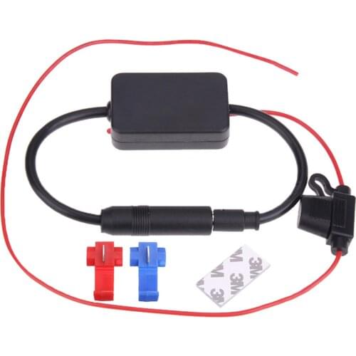 Car Antenna FM Signal Amp Booster DC 10V~15VRadio Amplifier Anti Interference Universal 330mm FM Amplifier For Car Accessories