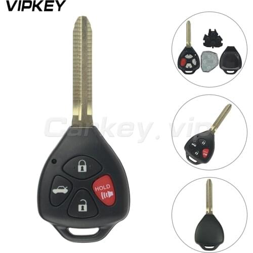 Remotekey remotek car key GQ4-29T 4 Buttons no Chip 315mhz TOY43 For Toyota Camry 2007 -2010 Car Auto Remote Key Contol