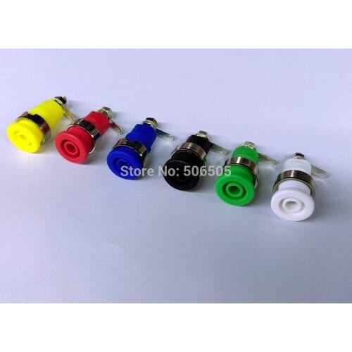 Free shipping high quality high voltage safety 4mm banana socket panel hole Safety Pannel Socket 12pcs/lot