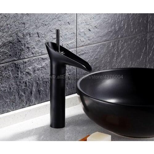 Black Oil Rubbed Brass Faucet Retro Basin Faucet Rotating Single Handle Single Hole Hot And Cold Water Nhg034