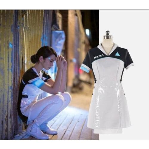 Detroit: Become Human Kara Cosplay Costume coat adult costume halloween costume white version