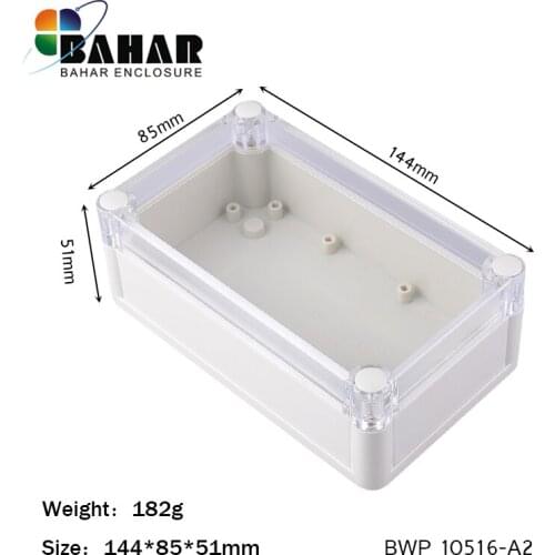 4PCS/lot IP68 outdoor electronic project box ABS plastic instrument enclosure DIY sealed wire junction control outlet case