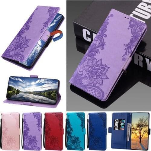 Lace Flower Flip Leather Case For Xiaomi Redmi Note9 T 9T 9Pro 9 Pro Max Note9T Cases Floral Book Wallet Cover Capa Etui