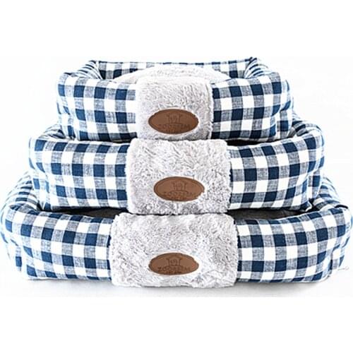 Dog Beds Plaid Soft Winter Warm Pet Sleeeping Mat Pad For Small Medium Dogs Top Quality Bed For Cats