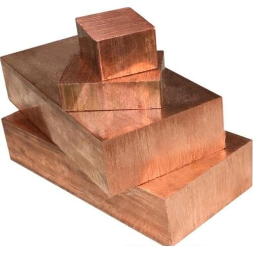 Copper Plate Cu Sheet C11000 ISO Cu-ETP CW004A E-Cu58 Plate Pad Pure Copper Tablets DIY Material for Industry Mould or Metal Art