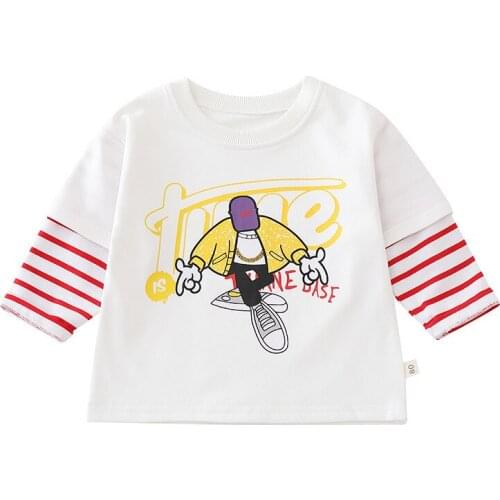 Spring Autumn Cotton Children Clothes Baby Boys Printed Jacket One Piece Infant Outfit Kids Fashion Toddler Clothing Tracksuits