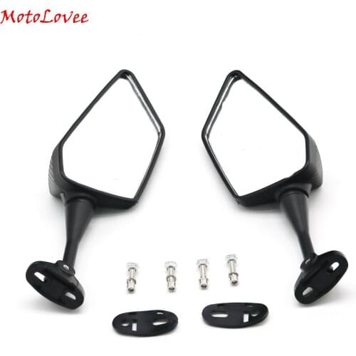 MotoLovee Motorcycle Convex Rear View Mirror Universal Motorcycle Mirrors Threaded Double Mirror Compatible With Scooter ATV