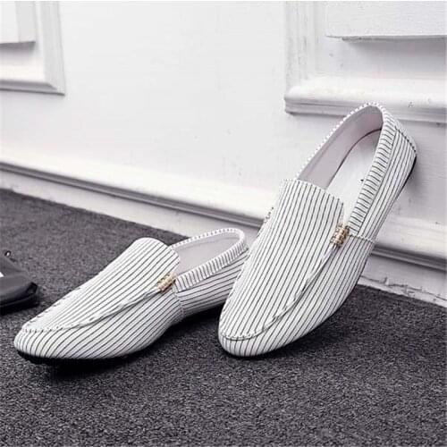 Men casual loafers shoes breathable light fabric fashion spring autumn cheap male Driving Moccasins Trainers Zapatos Hombre 2019