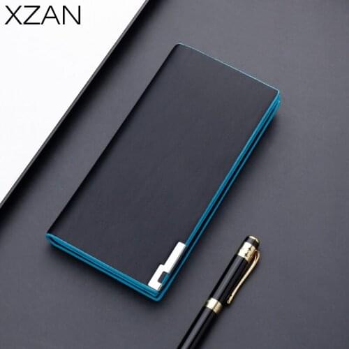 Carteira Masculina New Mens Wallet Thin Slim Wallet Leather Long Male Business Clutch Bag Coin Purse Luxury Brand Mens' Wallets