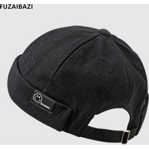 FUZAIBAZI 2021New Fashion Casual Retro Berets Male Spring Summer Hip Hop Street Tide Hat Beanie Hats Adjustable Size Female