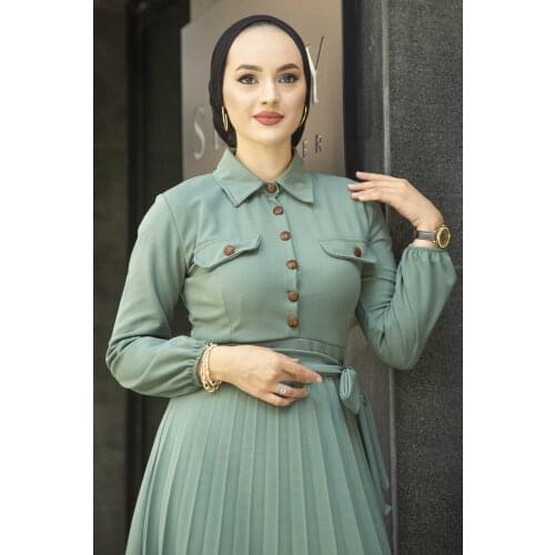 Skirt Pleated Dress Turkey Muslim Fashion Hijab Islam Clothing Dubai Istanbul Istanbulstyles 2021