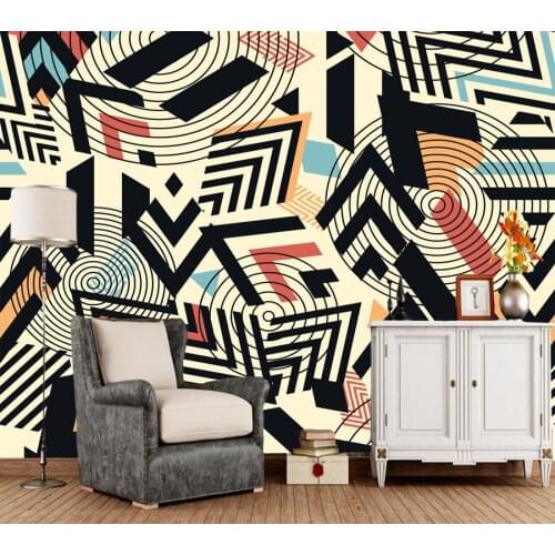 Custom 3d wallpaper abstract, geometric pattern murals for living room bedroom dining room background home decor wallpaper