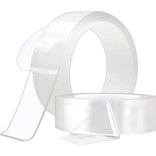 Transparent Magic Washable Reusable Double-Sided tape Adhesive Nano Traceless Sticker Removable Universal Disks Glue nano-tape