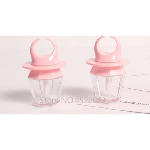 8ml Empty Lip Gloss Tube Lips Balm Bottle wand Brush Container Diamond Ring Shape Refillable Bottle Lipgloss Tube Concealer Tube