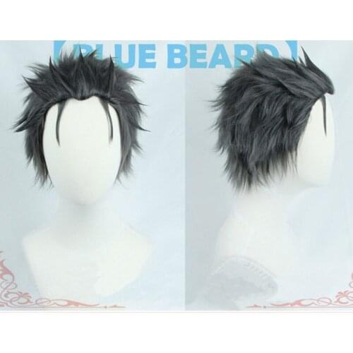Re: Life in a Different World from Zero Subaru Natsuki Short Black Grey Heat Resistant Cosplay Costume Wig