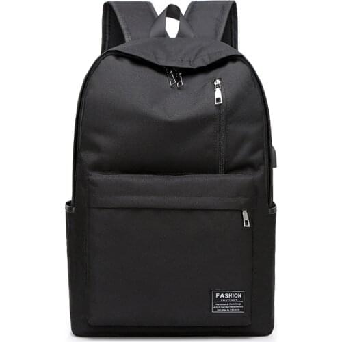 2021 New Mens Leisure USB Charging Laptop Backpack Waterproof Student Schoolbag Travel Backpack