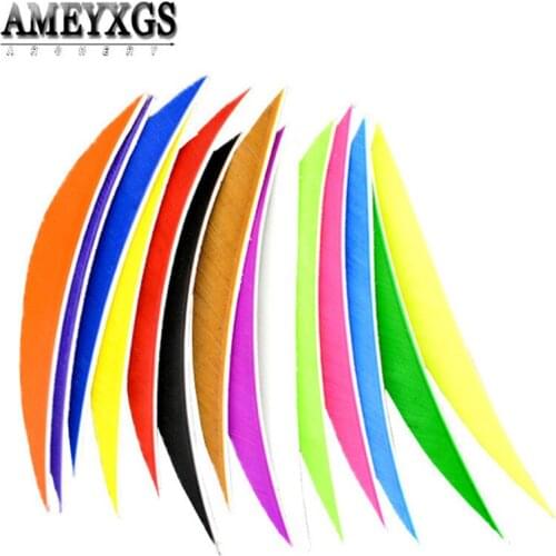 100pcs 5" Arrow Feathers Left wing Natural Turkey Feather Shooting Arrows Shaft Handmade Fletching Hunting Archery Accessories