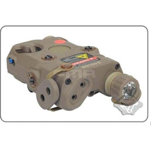 FMA AN- PEQ-15 Upgrade Version Helmet Light LED White Light + Red Laser With IR Lens BK/DE/FG New