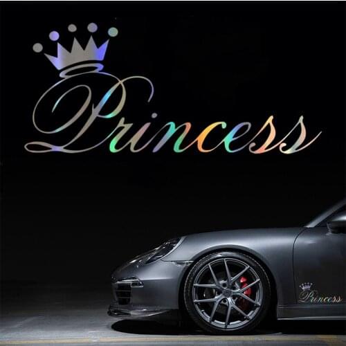 RuleMylife Beautiful Crown Vinyl Sticker On Car Funny Stickers For Volkswagen Bmw E46 Bmw E90 Passat b6 Automobile Accessories