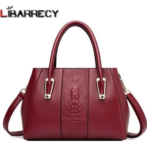 Alligator Splice Handbag for Women Designer Luxury Shoulder Bag 2020 New Tide Genuine Leather Crossbody Bag Female Travel Totes