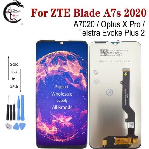 6.5" LCD For ZTE Blade A7s 2020 A7020 Display LCD Screen Optus X Pro / Telstra Evoke Plus 2 LCD Touch Digitizer Assembly Tested